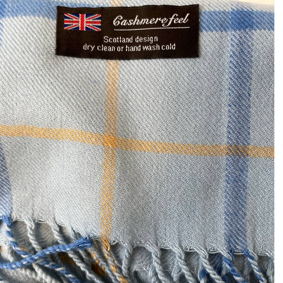 Royal Stewart Cashmere Feel Scotland Design Plaid Academia Light Scarf - Picture 2 of 3